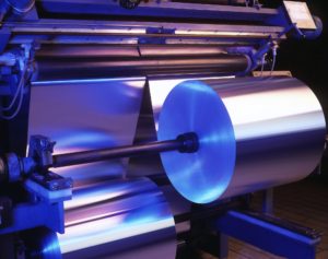 machine processing thin aluminum foil